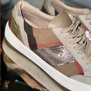 Burberry Rose Gold Sneakers